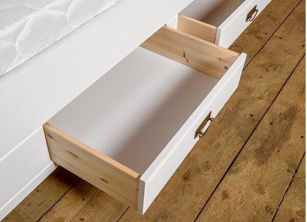Somiera lemn masiv 160x200cm compatibilitate Pat Florence cu Sertar