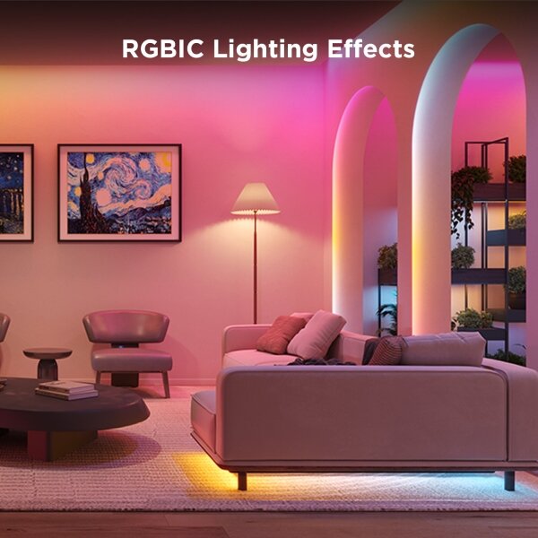 Bandă Govee Wi-Fi RGBICW Smart PRO LED 5m MATTER extra durabilă