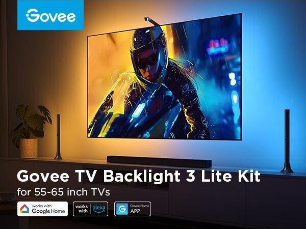 SET 2x Govee Backlight TV 55-65" SMART LED retroiluminare RGBICW Wi-Fi
