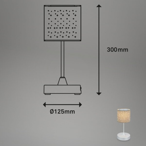 Lampă LED reîncărcabilă dimabilă de masă Brilo LOLE LED/3W/5V IP44 argintiu