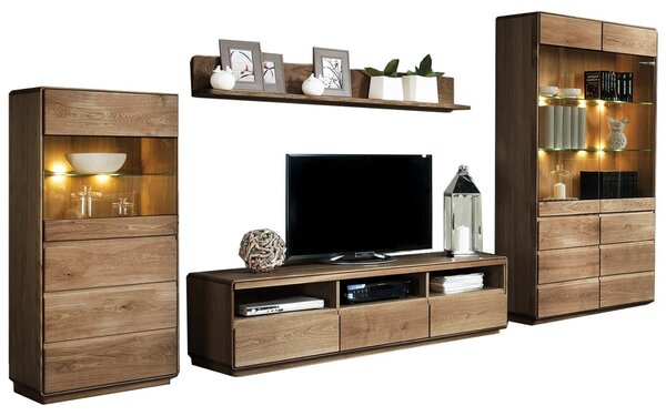 Set stejar masiv Living Serena 4 Piese