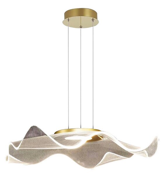 Lustră LED pe cablu LARGO LED/16W/230V auriu