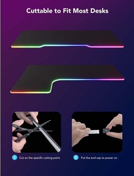 Sistem de retroiluminare de masă Govee Neon LED 3m RGBIC Wi-Fi