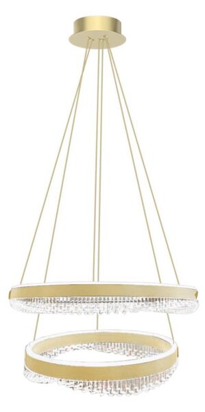 Lustră LED pe cablu LED/85W/230V d. 60 cm auriu