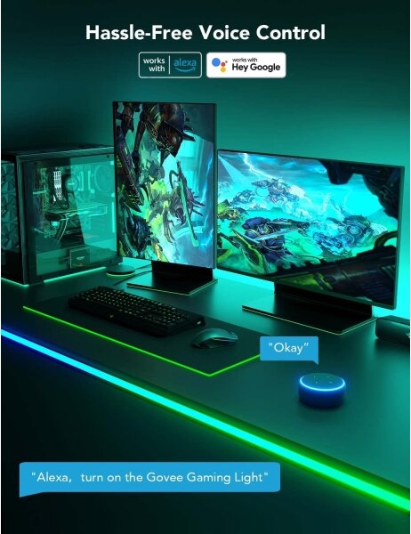 Sistem de retroiluminare de masă Govee Neon LED 3m RGBIC Wi-Fi