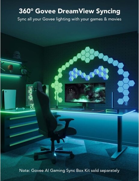 Sistem de retroiluminare de masă Govee Neon LED 3m RGBIC Wi-Fi