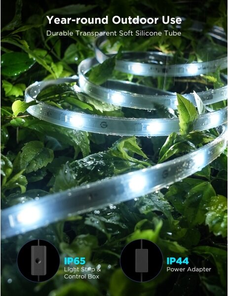 Bandă de exterior Govee Outdoor Pro SMART RGBICWW LED 10m Wi-Fi IP65