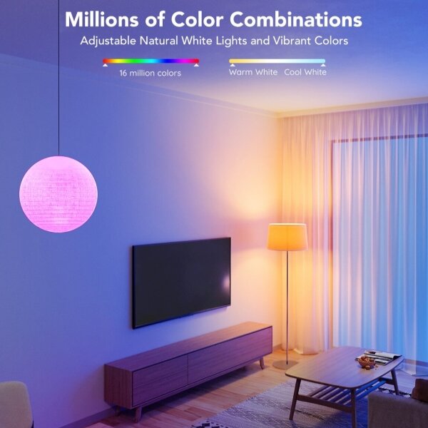 Bec LED RGBWW dimabil Govee Smart E27/9W/230V 2700-6500K Wi-Fi