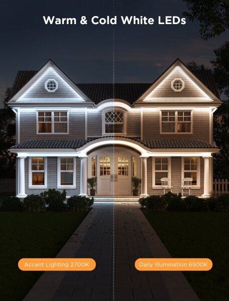 Bandă de exterior Govee Outdoor Pro SMART RGBICWW LED 10m Wi-Fi IP65