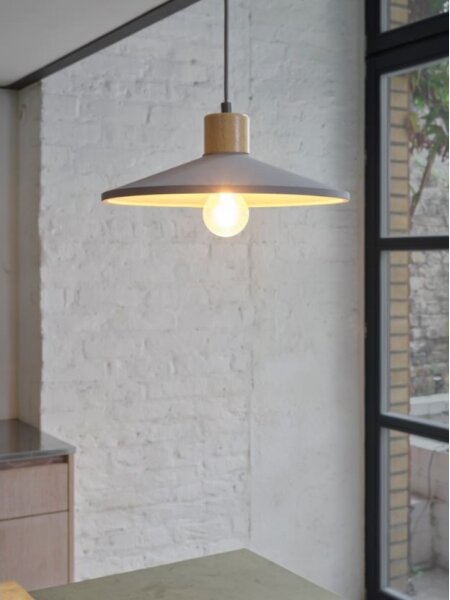 Lustră pe cablu Ledvance DECOR CONCRETE 1xE27/15W/230V d. 32 cm gri ciment