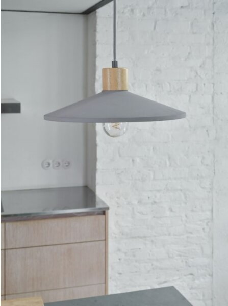 Lustră pe cablu Ledvance DECOR CONCRETE 1xE27/15W/230V d. 32 cm gri ciment
