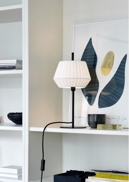 Lampă de masă Nordlux DICTE 1xE14/40W/230V alb/negru