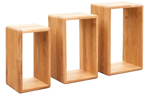 Set stejar masiv 3 Etajere Suspendate Dotti