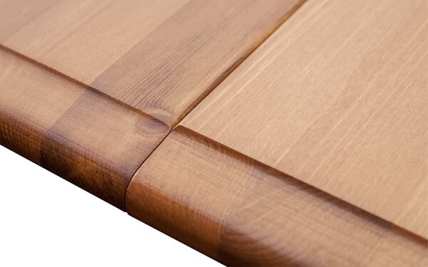 Masă lemn masiv alb-natur Extensibilă Linea 150/197x93cm