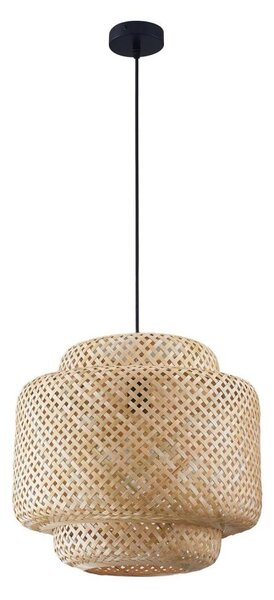 Lustră pe cablu BERTA 1xE27/20W/230V d. 40 cm bambus