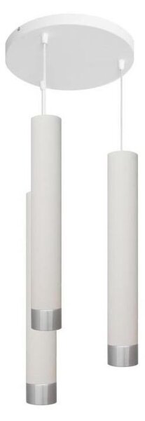 Lustr LED TUBA 3xGU10/4,8W/230V alb/luciu crom