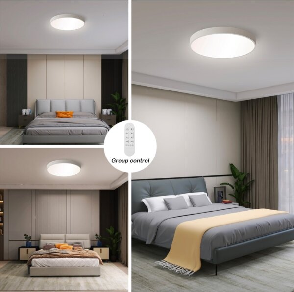 Plafonieră LED dimabilă Immax NEO 07251L SEMPLICI 36W/230V Wi-Fi Tuya alb + telecomandă