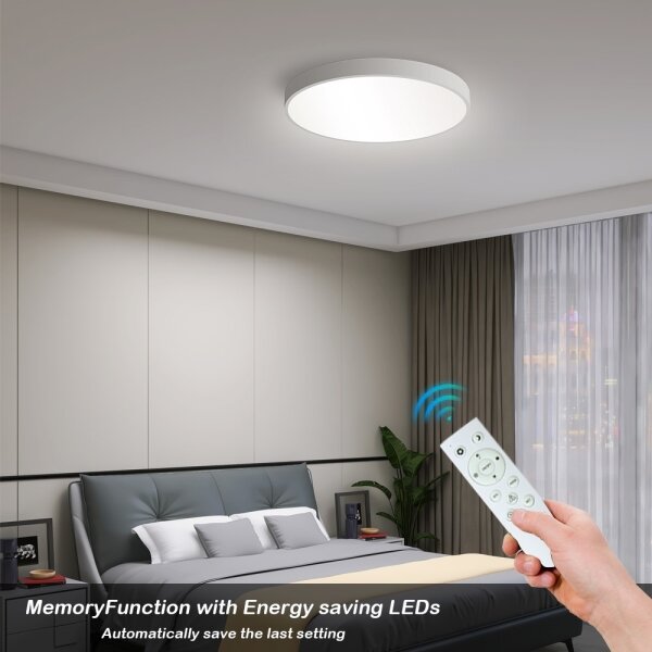 Plafonieră LED dimabilă Immax NEO 07251L SEMPLICI 36W/230V Wi-Fi Tuya alb + telecomandă