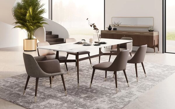Masă lemn masiv de dining Capella Personalizabilă - 180 cm