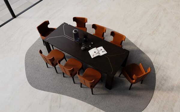 Masă lemn masiv de dining Nova Personalizabilă - 180 cm