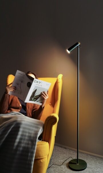 Lampadar LED dimabil Immax 08993L TIT LED/6W/230V negru