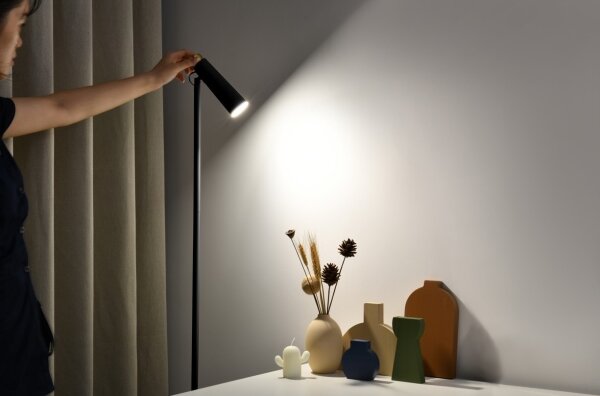 Lampadar LED dimabil Immax 08993L TIT LED/6W/230V negru