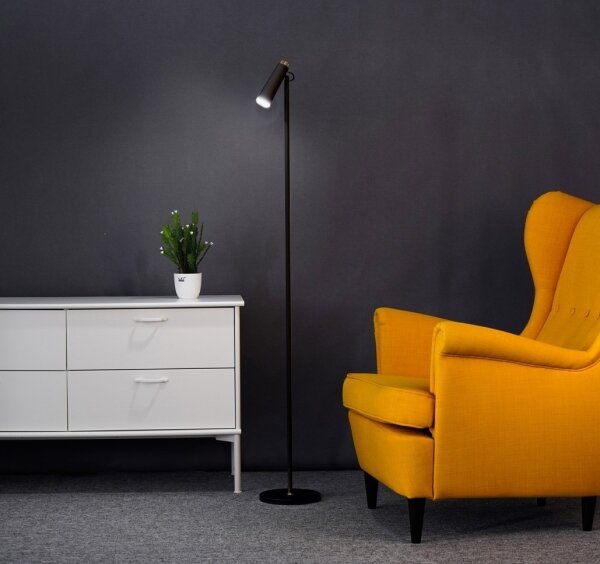 Lampadar LED dimabil Immax 08993L TIT LED/6W/230V negru