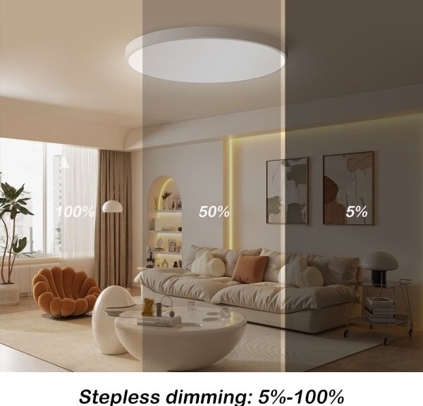 Plafonieră LED dimabilă Immax NEO 07253L SEMPLICI 60W/230V Wi-Fi Tuya alb + telecomandă