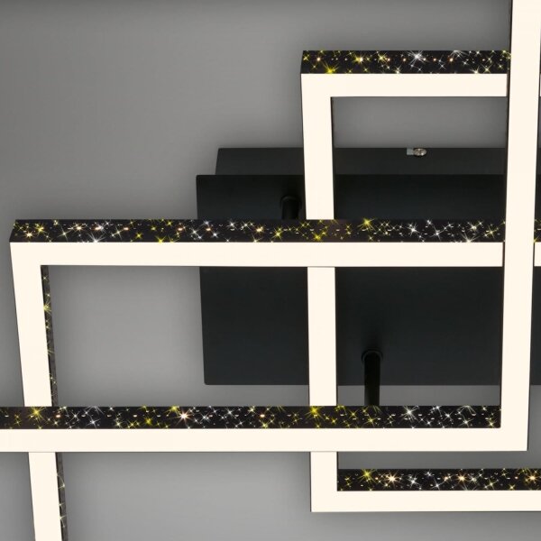 Plafonieră LED dimabilă Brilo FRAME LED/57W/230V 3000K negru