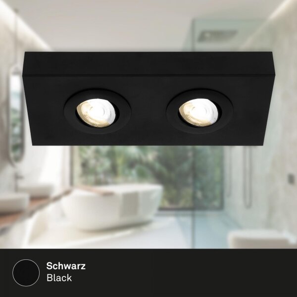 Spot LED Briloner 3996026 CTS 2xLED/4W/230V 2700/4000K negru