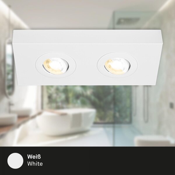Spot LED Briloner 3996026 CTS 2xLED/4W/230V 2700/4000K alb