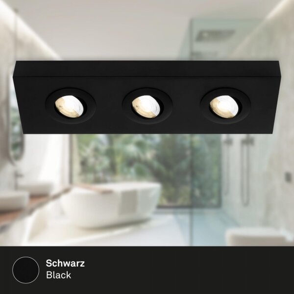 Spot LED Briloner 3996035 CTS 3xLED/4W/230V 2700/4000K negru