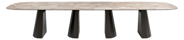 Masă lemn masiv de dining Sable 200/275/400×120 cm - 200 cm