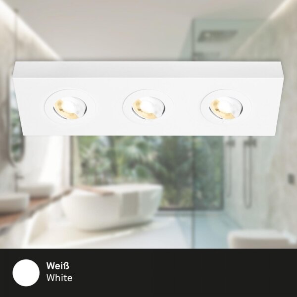 Spot LED Briloner 3996036 CTS 3xLED/4W/230V 2700/4000K alb