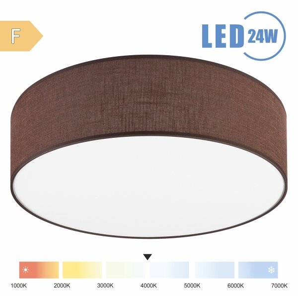 Plafonieră LED Brilagi SIRIJA LED/24W/230V d. 45 cm maro