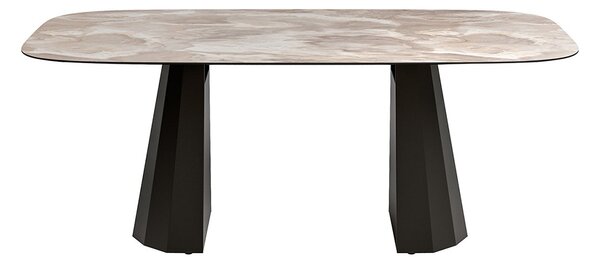 Masă lemn masiv de dining Sable 200/275/400×120 cm - 200 cm