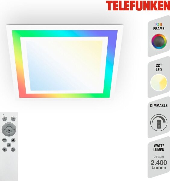 Telefunken 318806TF - LED RGBW plafonieră dimabilă LED/24W/230V cu DO