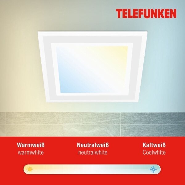 Telefunken 318806TF - LED RGBW plafonieră dimabilă LED/24W/230V cu DO