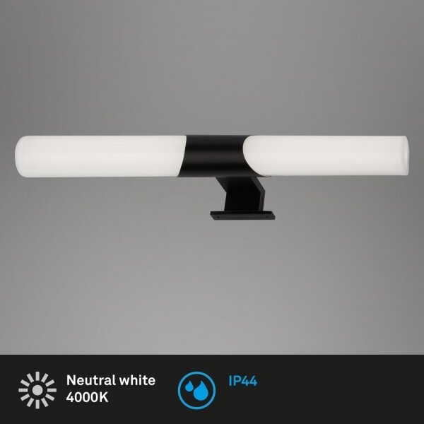 Aplică LED pentru oglindă de baie Briloner 3113-115 LED/12W/230V IP44 negru
