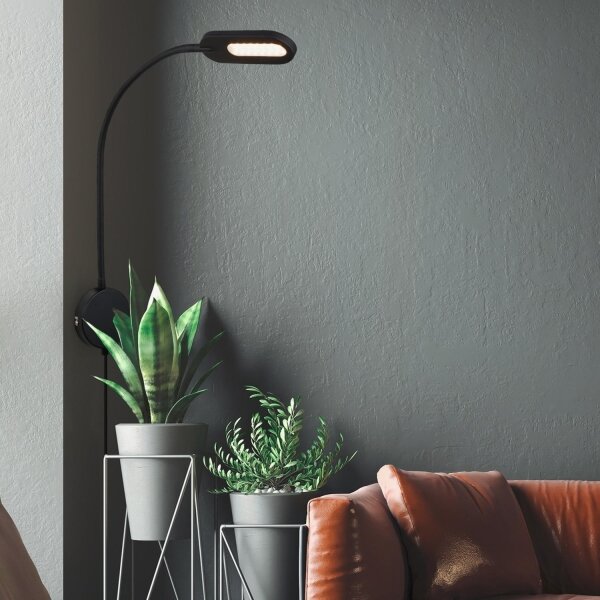 Lampă LED flexibilă dimabilă de perete Briloner 2177015 LED/6W/230V negru