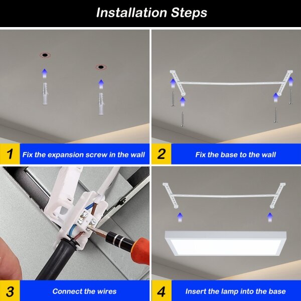 Brilagi - Corp de iluminat LED dimabil FRAME SMART, 30W, 230V, alb, IP44 + telecomandă