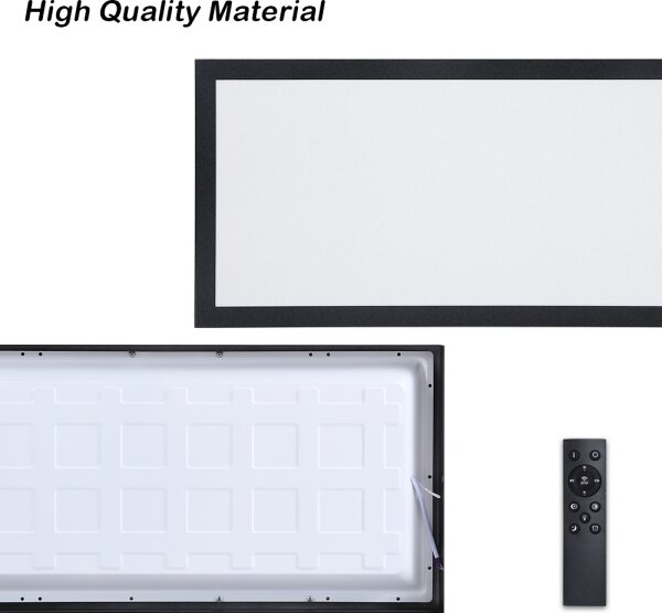 Brilagi - Corp de iluminat LED dimabil FRAME SMART/30W/230V, negru, IP44 + telecomandă