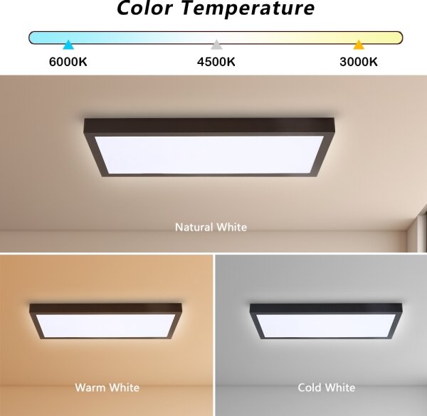 Brilagi - Corp de iluminat LED dimabil FRAME SMART/30W/230V, negru, IP44 + telecomandă