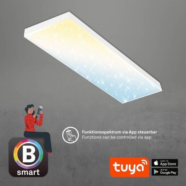 Panou LED aplicat dimabil Brilo FRAMELESS LED/28W/230V Wi-Fi Tuya + telecomandă