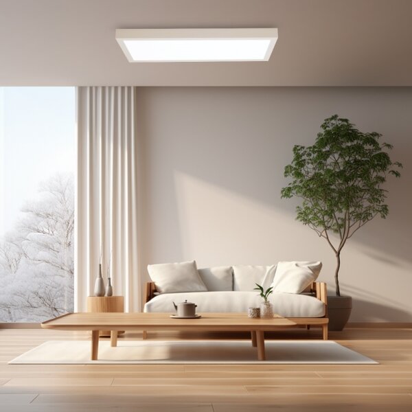 Brilagi - Corp de iluminat LED dimabil FRAME SMART, 30W, 230V, alb, IP44 + telecomandă
