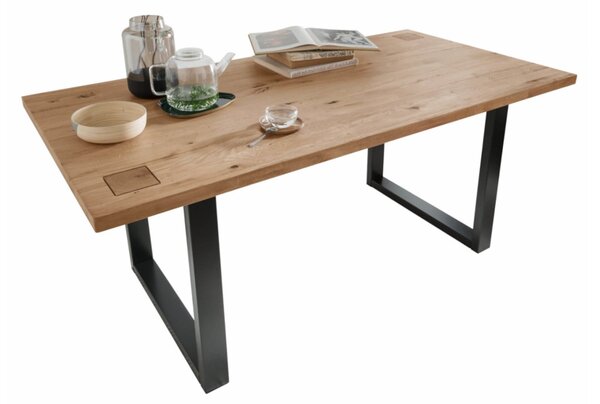Masă lemn masiv de dining Urban Loft - 160×90 cm