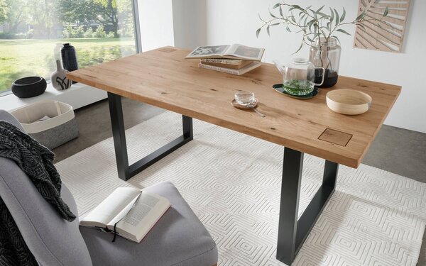 Masă lemn masiv de dining Urban Loft - 160×90 cm