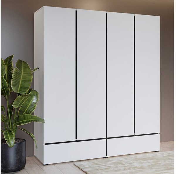 Dulap lemn masiv Orion, 180 × 210 × 60 cm - Stejar deschis