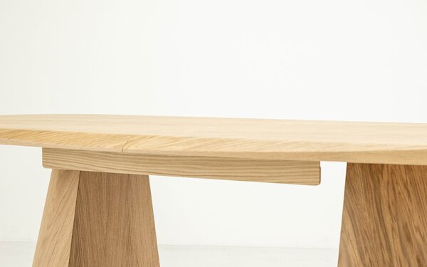Masă lemn masiv Dining EGO Personalizabila - Natur, 2200 x 1000 x 775 mm
