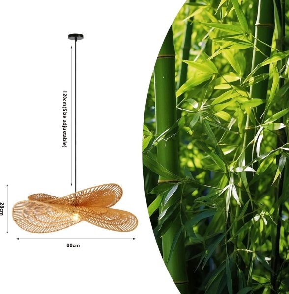Lustră pe cablu Immax 08266L MARIPOSA 1xE27/40W/230V d. 80 cm iută